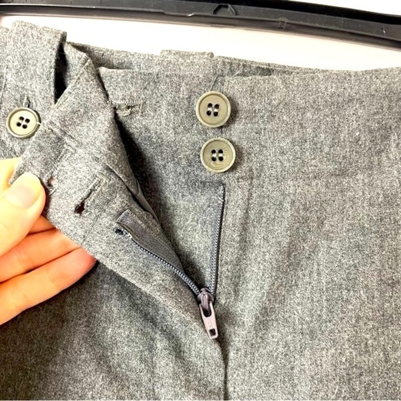 Talbots Signature Style Wool Cargo Pants | Size 10 | Gray - Picture 2 of 11